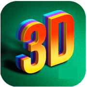 3d papéis de parede animados logotipo