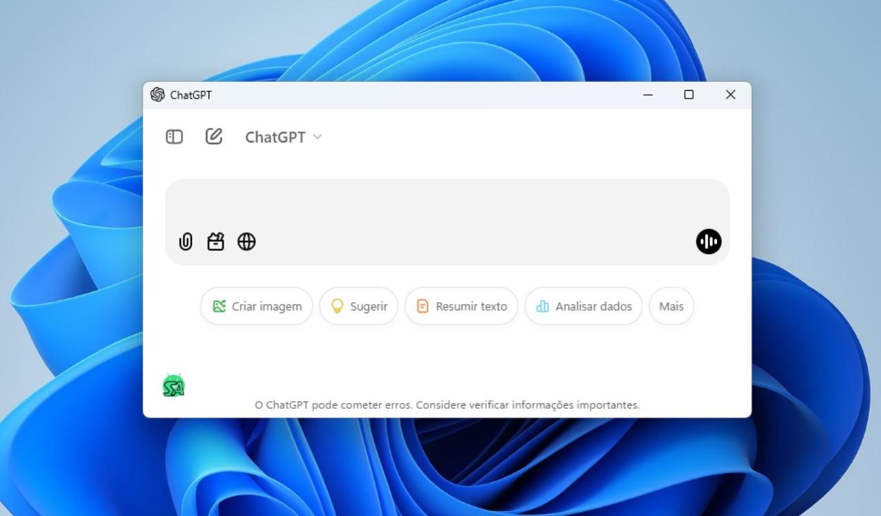 Aplicativo chatGPT no Windows 11