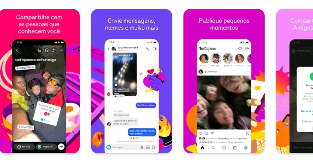 Instagram captura de tela loja google play store
