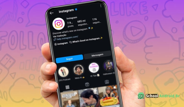 baixar vídeos do Instagram tela de perfil na plataforma