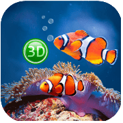 coral fish 3d live wallpaper logotipo