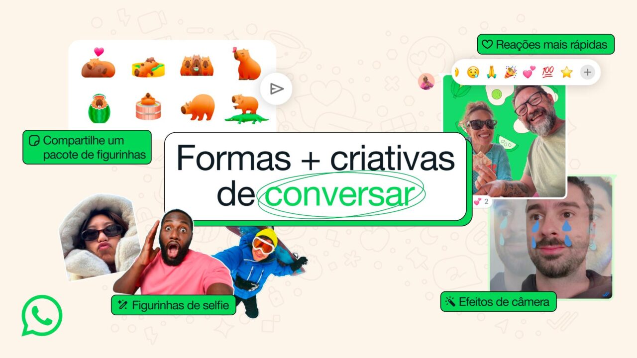 novas formas de conversar no WhatsApp