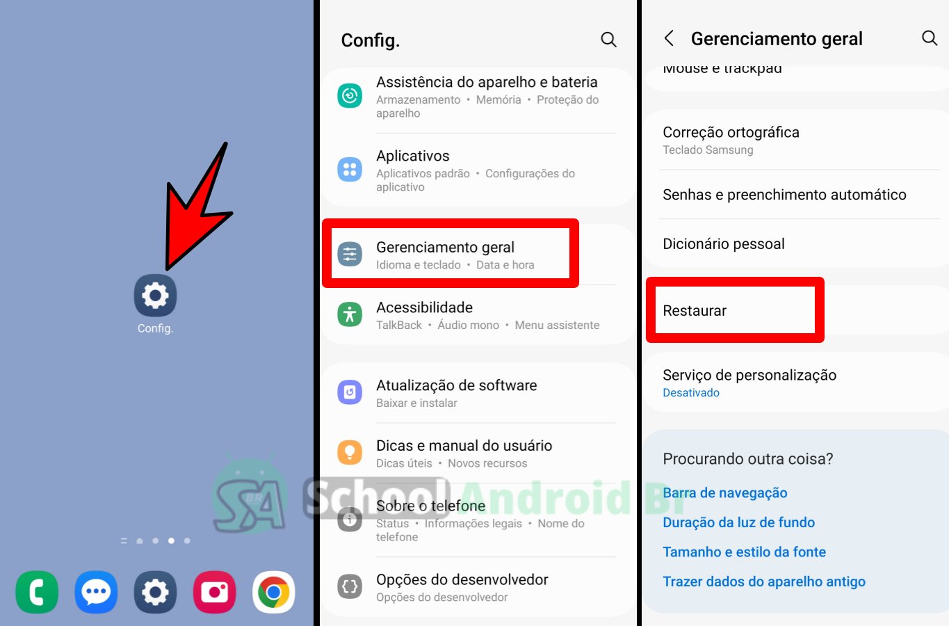 passos para redefinir configurações bluetooth