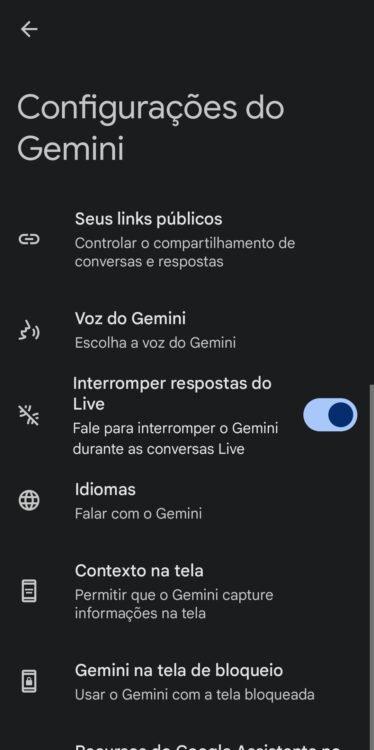 tela de bloqueio dele chamadas do gemini SMS