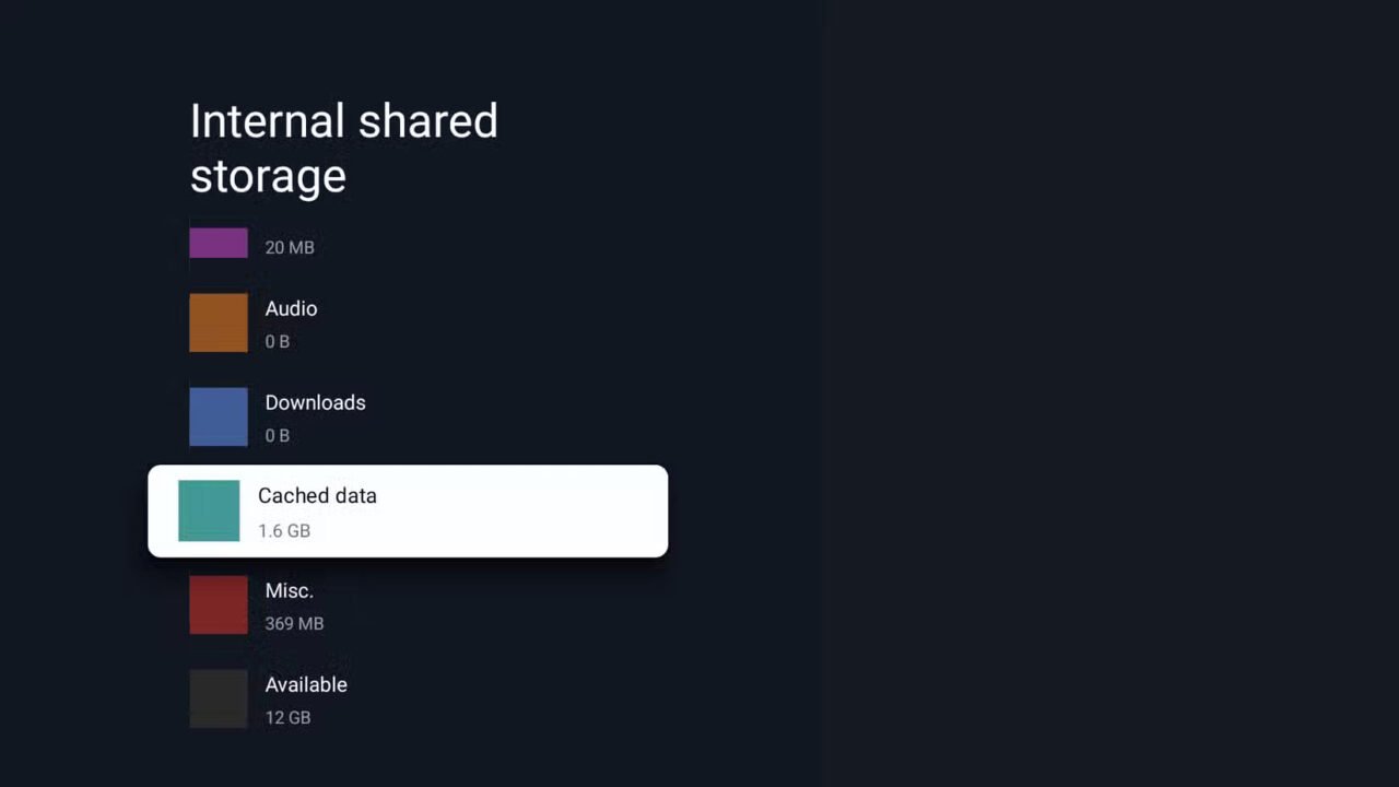 visualizar dados em cache nas configurações da android tv: melhorar o desempenho da sua Android TV