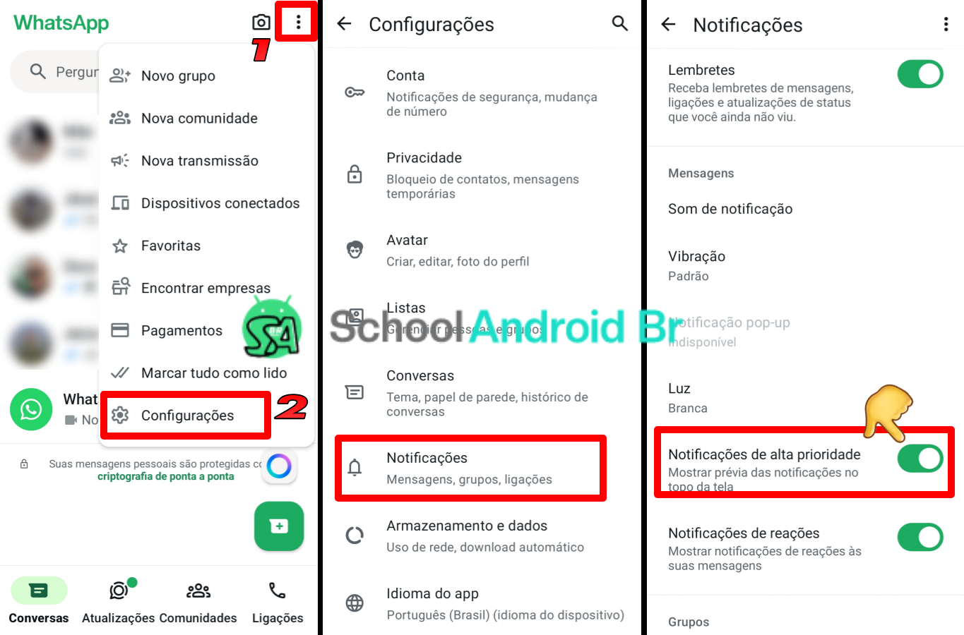 Como parar notificações de '@todos' no WhatsApp e evitar distrações - School Android Br Como desativar notificações de alta prioridade no WhatsApp