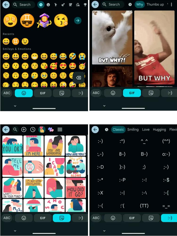 Gboard atualiza seletor de Emojis e GIFs: novidades - School Android Br Redesenho dos emojis do Gboard