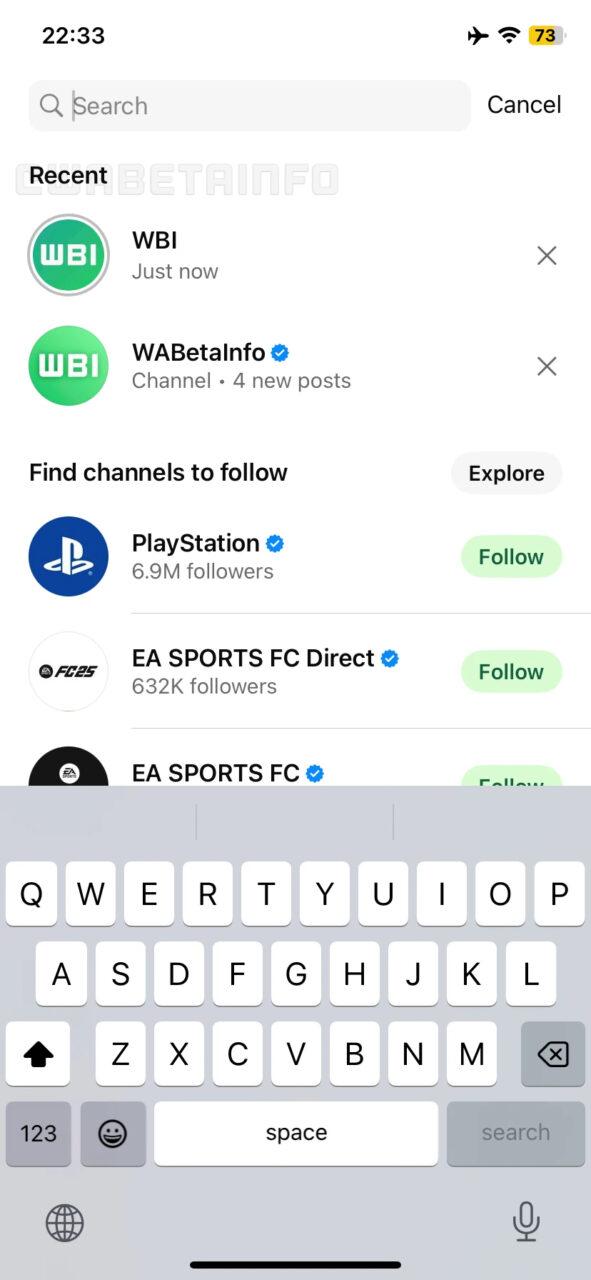 WhatsApp testa novo recurso de buscas recentes para iOS - School Android Br WhatsApp novas pesquisas recentes novas pesquisas recentes recursos canais atualizações de status iOS