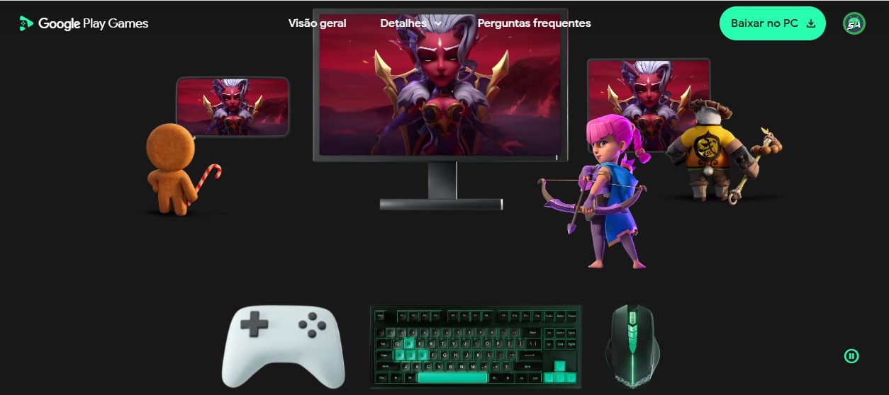 Captura de tela Google Play Games