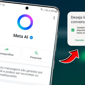 impar conversa e mídias Meta AI no WhatsApp