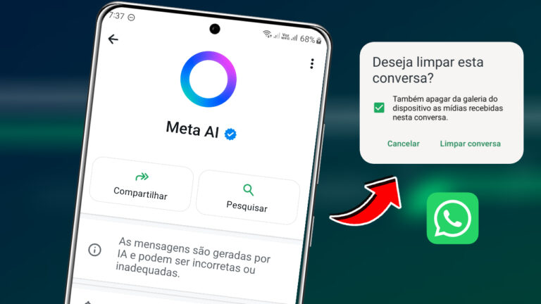 impar conversa e mídias Meta AI no WhatsApp