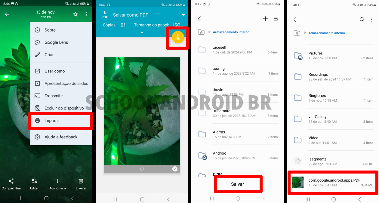 Como fazer PDF pelo celular usando o Google fotos