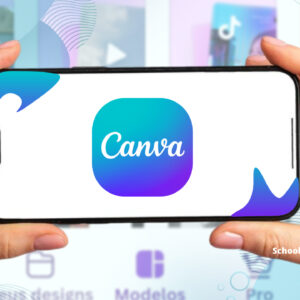 logo canva na tela do celular Android