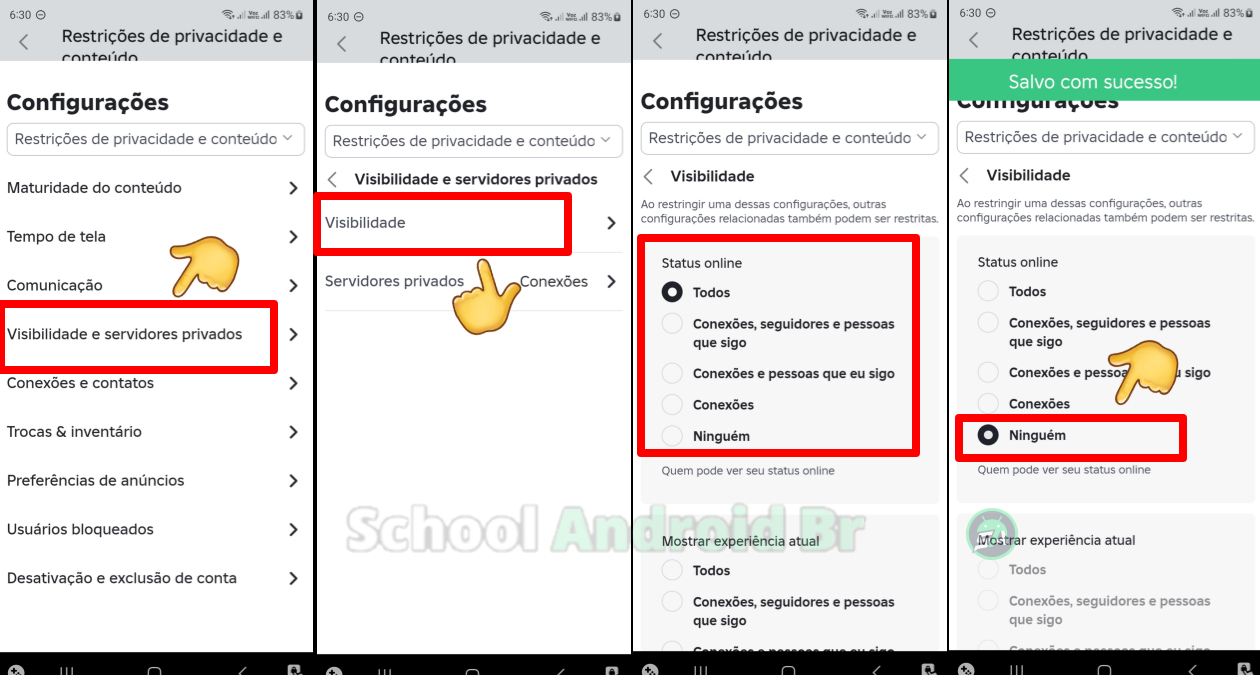 desativando o status online no roblox pelo celular