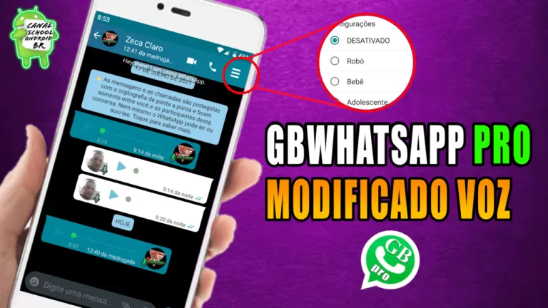 GBWhatsApp com modificador de voz