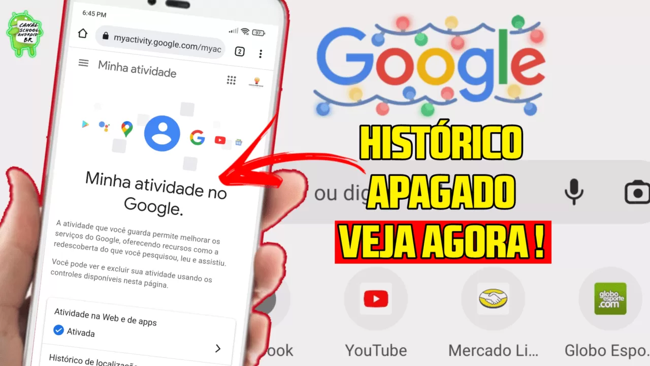 Google Chrome como recuperar histórico apagado