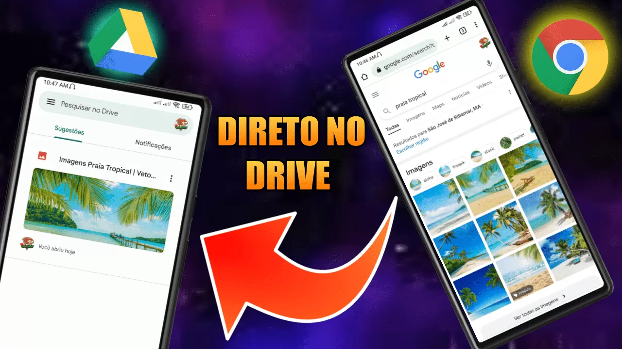 Como salvar imagem da internet direto no Google Drive