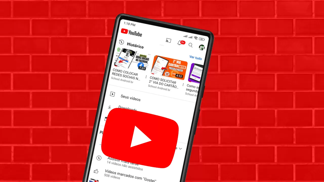 Como limpar histórico de vídeos e pesquisa do YouTube pelo celular