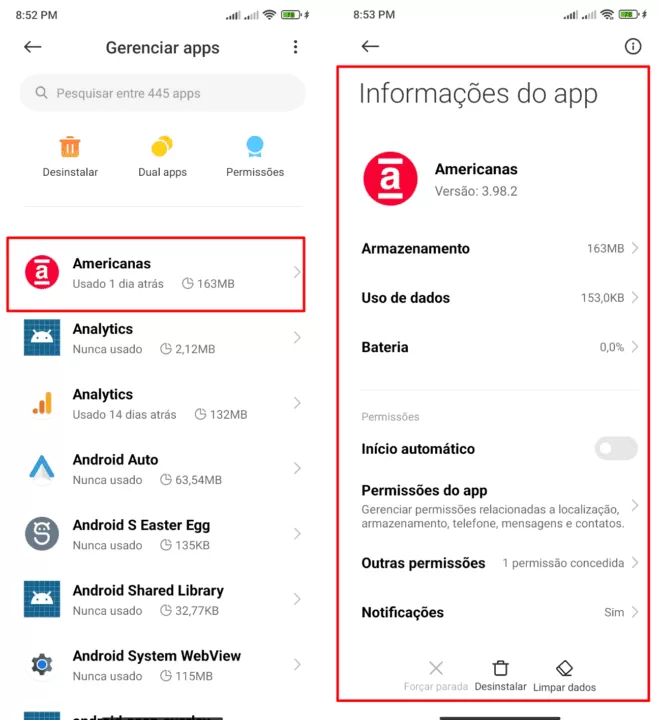 Como (e quando) limpar o cache ou os dados do aplicativo no Android