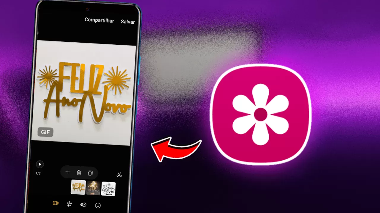 Como fazer GIF com a galeria da Samsung