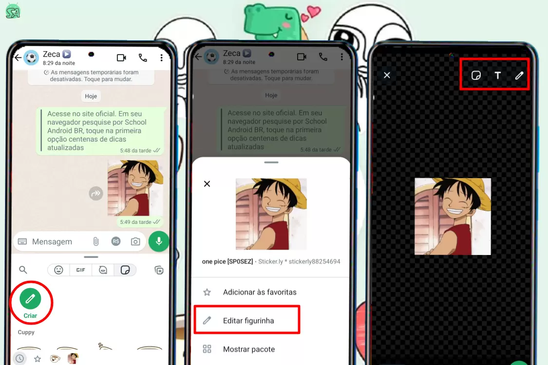 Criar e editar figurinhas no próprio WhatsApp