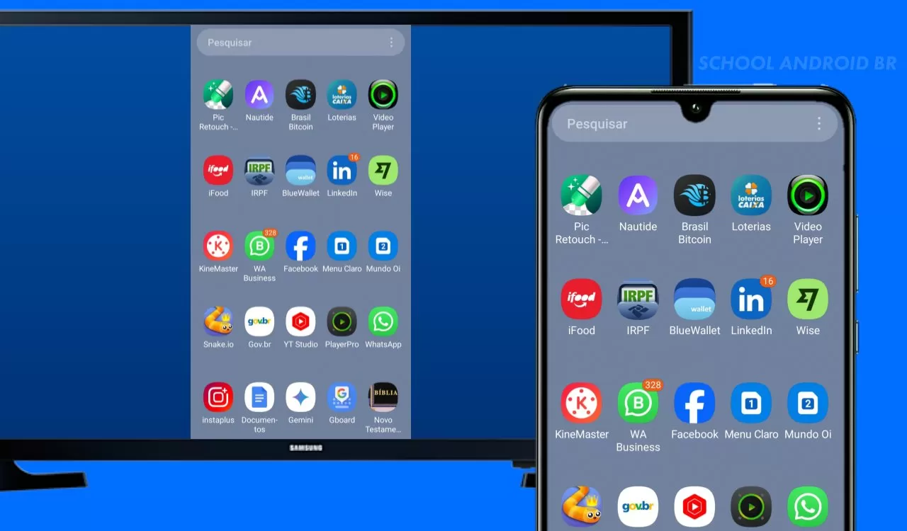 Como espelhar tela do celular Samsung na TV