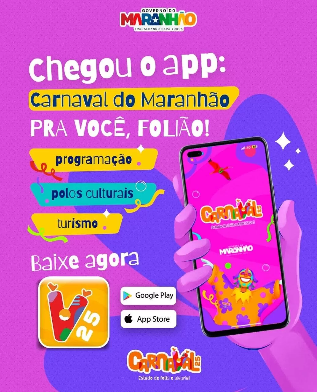 App carnaval do Maranhão 2025