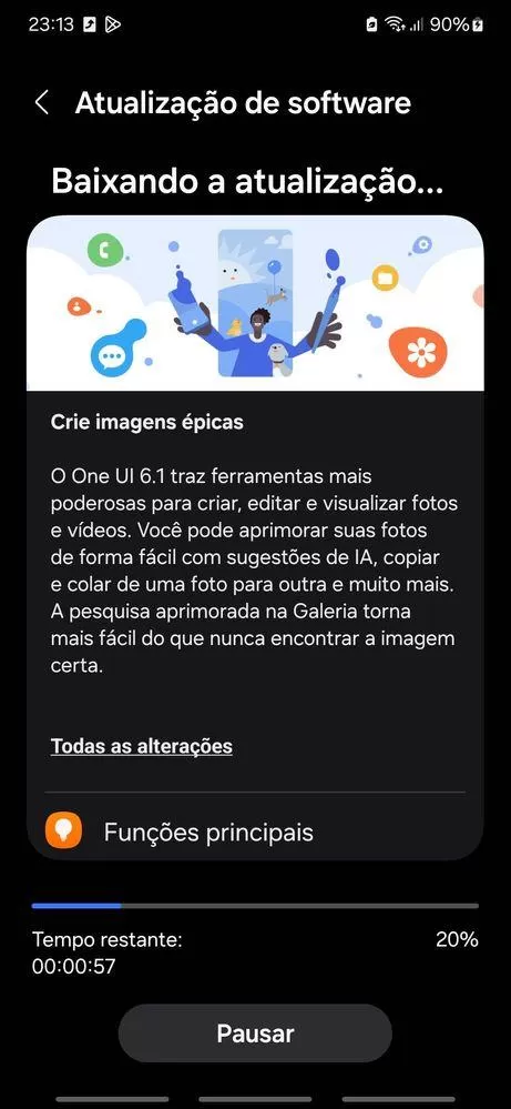 atualização patches One UI 7 Samsung